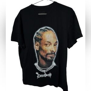 Retro 90s Rap Hip Hop Snoop Dogg Men’s XL Streetwear Black Graphic T-Shirt
